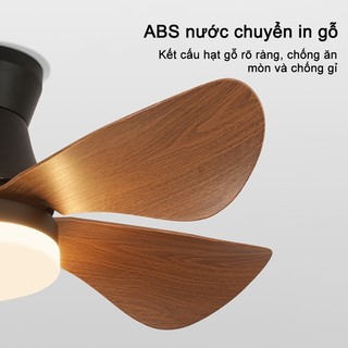 Quạt trần cổ ngắn GOGEOUS Quạt trần lắp phòng khách nhỏ,phòng ngủ động cơ DC inverter kèm khiển