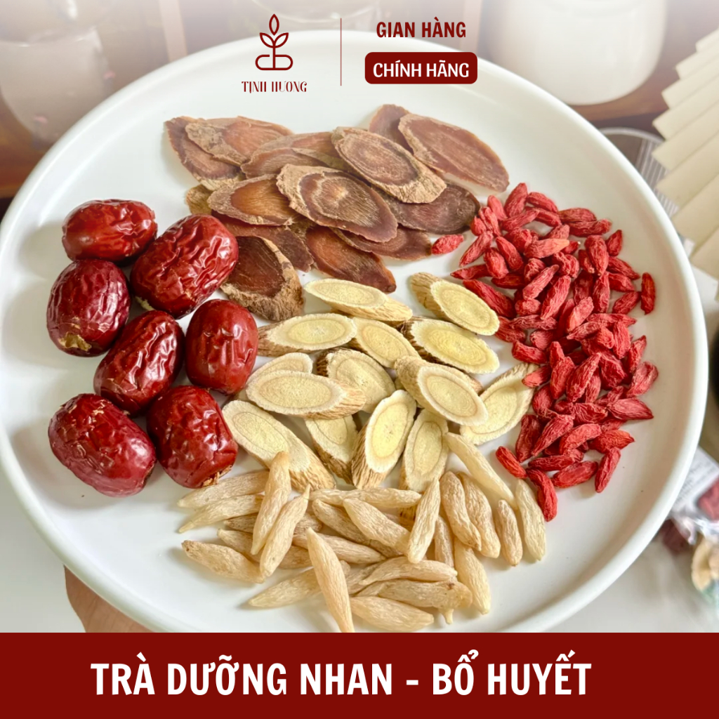 Trà hồng sâm hoàng kỳ bổ huyết