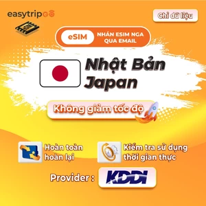 Easytripgo Japan Nhật Bản esim Roaming Unlimited Data | 3-10GB | High Speed Travel Data(KDDI)