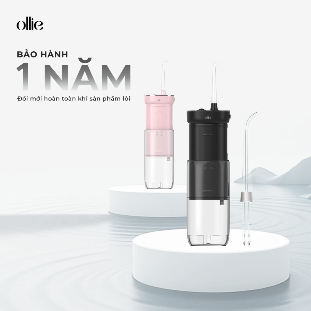 Máy tăm nước cầm tay OLLIE OLF-AC-SG01 - Hàng Chính Hãng - Bảo Hành 12 Tháng