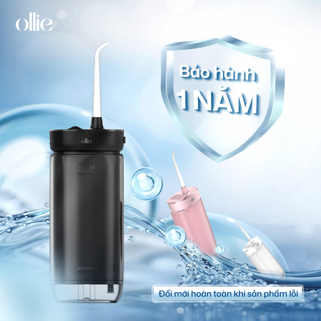 Máy tăm nước cầm tay OLLIE OLF-AC-SG01 - Hàng Chính Hãng - Bảo Hành 12 Tháng