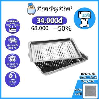 Khay Lỗ inox 304 cao cấp lỗ tròn thoát nước siêu nhanh phù hợp làm bàn trà khay đựng để ráo thức ăn an toàn sức khỏe