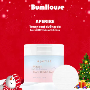 Toner Pad Cấp Ẩm làm dịu da APERIRE Purity Blue Moisture and Calming Toner Pad - 140ml/70 miếng