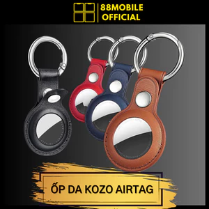 Ốp da Kozo dành cho thiết bị định vị airtag, khóa inox bền bỉ I 88Mobile