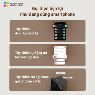 Camera Gọi Video EZVIZ S10 - Màn Hình Cảm Ứng, Tùy Chỉnh Cuộc Gọi, Hình Ảnh Sắc Nét, Kết Nối Loa Bluetooth