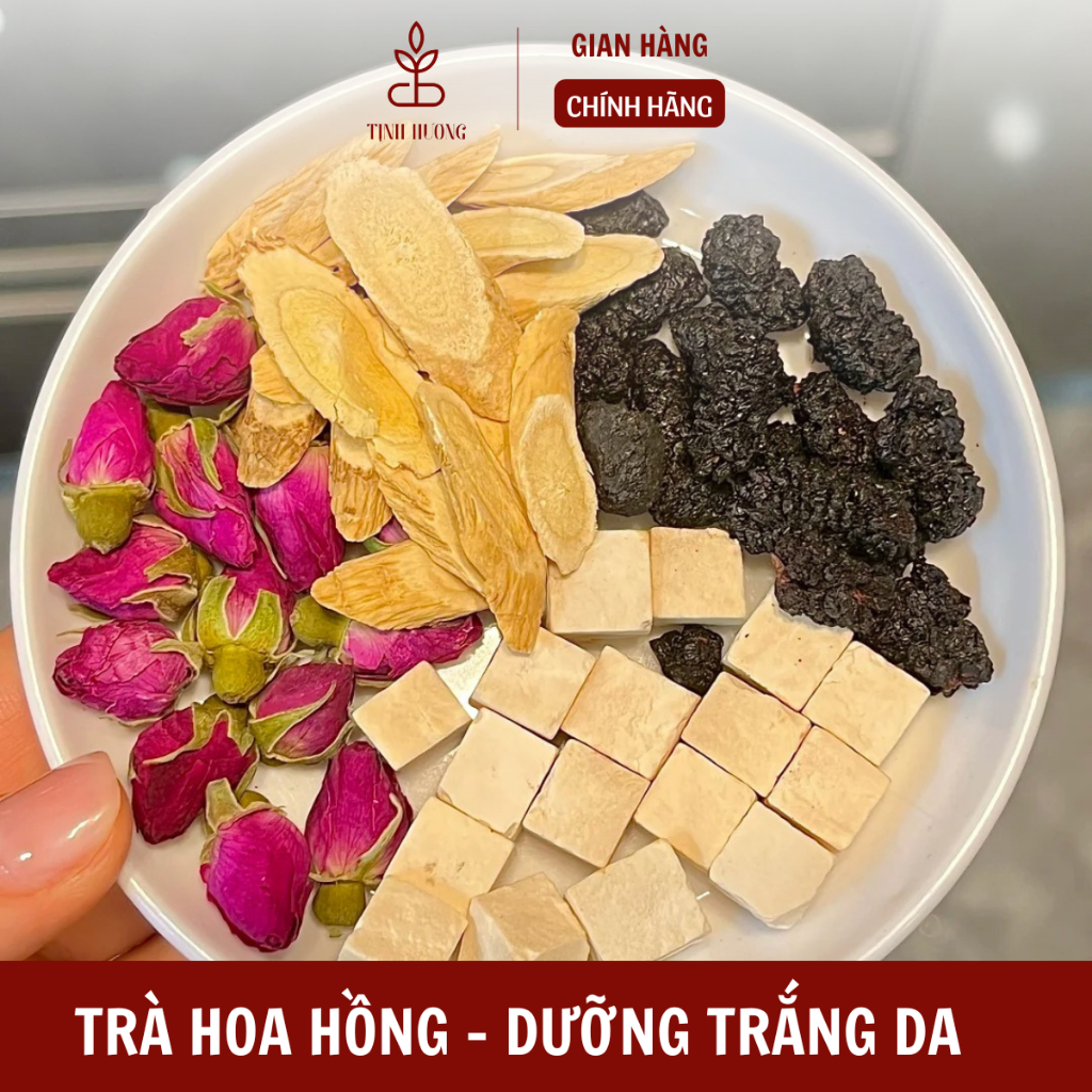 Trà Hoa Hồng Dâu Tằm Đẹp Da Rạng Rỡ - Chính Hãng, Giao Hàng Nhanh