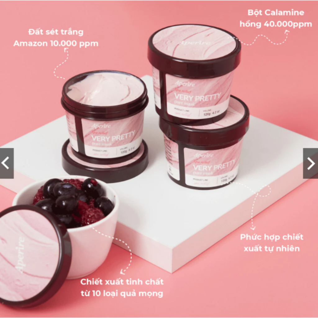 Mặt Nạ Đất Sét Aperire Spa Relief Very Pretty Pore Mask/Be Frozen 120g