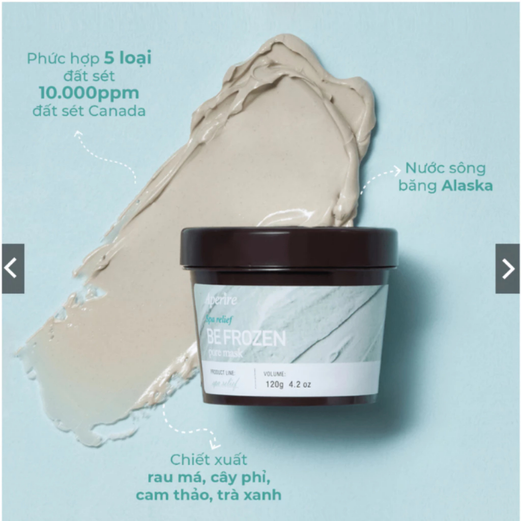 Mặt Nạ Đất Sét Aperire Spa Relief Very Pretty Pore Mask/Be Frozen 120g