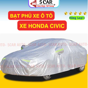 Bạt Phủ Ô Tô Honda Civic 3 Lớp Chống Xước, Chống Nắng, Chống Mưa Siêu Bền Bảo Vệ Xe Tuyệt Đối - Size 3XL