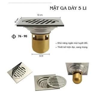 Ga thoát nước, Phễu thoát sàn đáy đồng cao cấp - Ngăn mùi hôi tuyệt đối