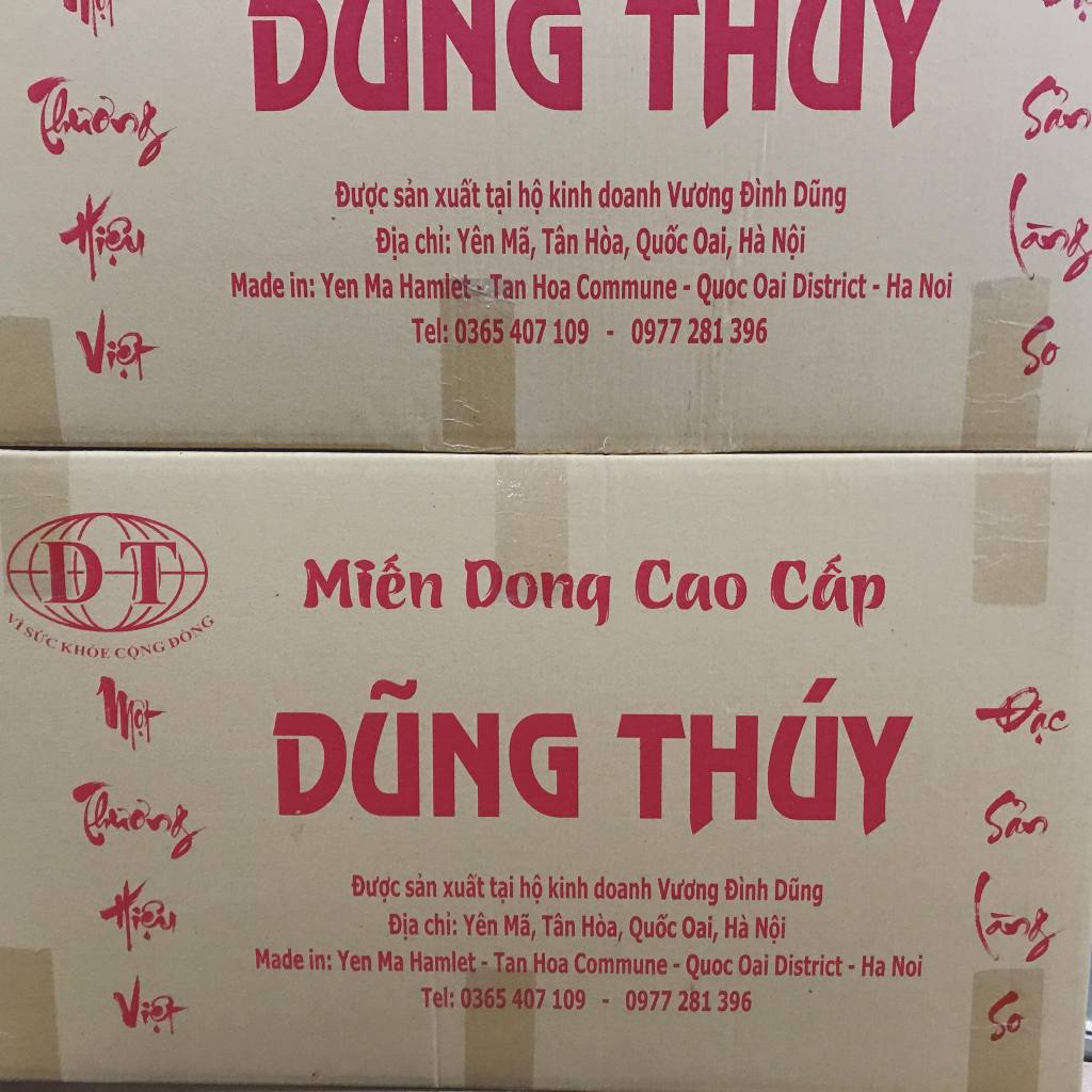 Gói 500g Miến Dong Dũng Thúy - Miến mộc SỢI NHỎ, ăn kiêng, ăn chay, healthy, ít calo, dai mềm không nát