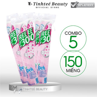 Combo 5 &10 Bông tẩy trang ipek thỗ nhĩ kì (loại 150 miếng)