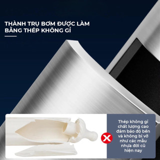 Súng Thông Bồn Cầu Bơm Hơi Tự Động, Thông Tắc Chậu Rửa Bát, Bồn Tắm - Khí Nén Agt Cực Mạnh 8kg, Thép Không Gỉ 304