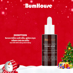Serum Kẽm Hyaluronic + 1% ZnPCA Ekseption Hyaluronic ZnPCA mixlab Serum Kiểm Soát Dầu, Giảm Mụn 75ml
