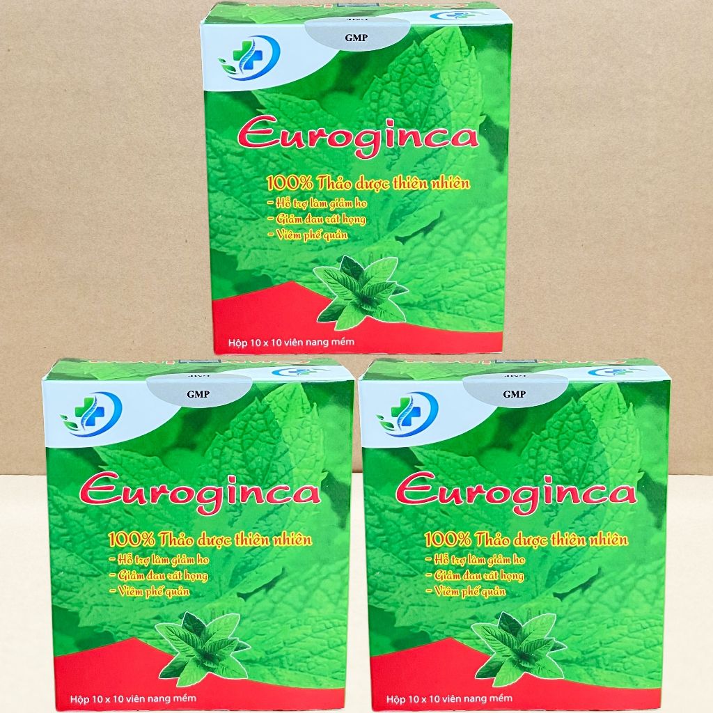 Combo 3 Hộp Euroginca Đỏ - Hà Nội - Vinaphar - Vitamin Chữa Lành