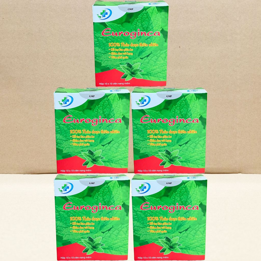 Combo 5 Hộp Euroginca Đỏ - Hà Nội - Vinaphar - Vitamin Chữa Lành
