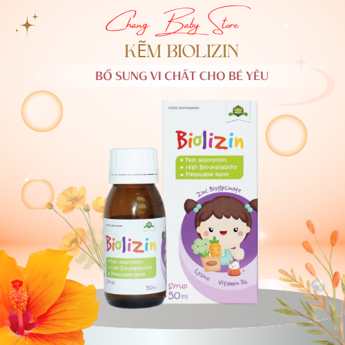 Biolizin Kẽm Hữu Cơ Lysine B6 Giúp Bé Ăn Ngon Tăng Đề Kháng Bổ Sung Kẽm Chai 50ml date mơi