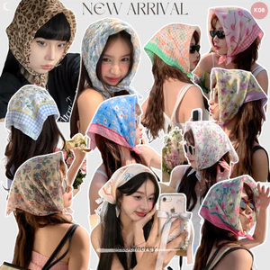 -58cm🍊Khăn Bandana vuông dùng để quàng cổ,trùm đầu,buộc tóc.thắt cùng túi,...phong cách đồng quê Pháp(K08)-P1