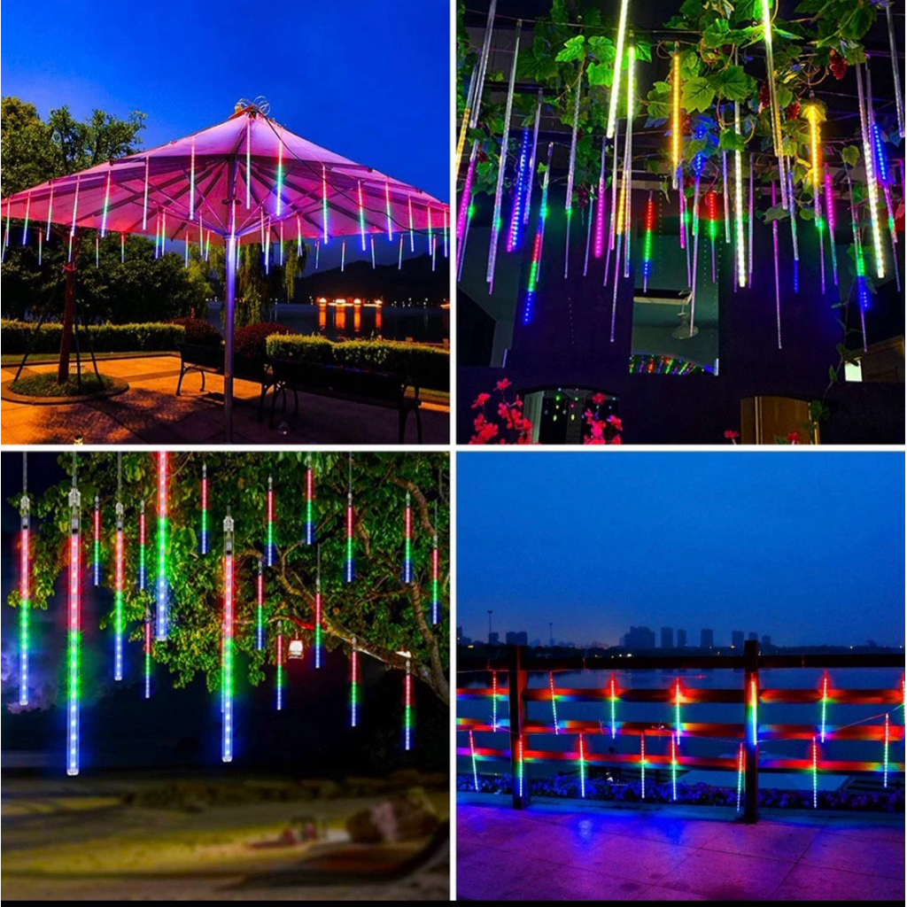 Combo 8 Ống Đèn LED Sao Băng Rơi – Trang Trí Noel, Cây Cảnh, Sân Vườn ...