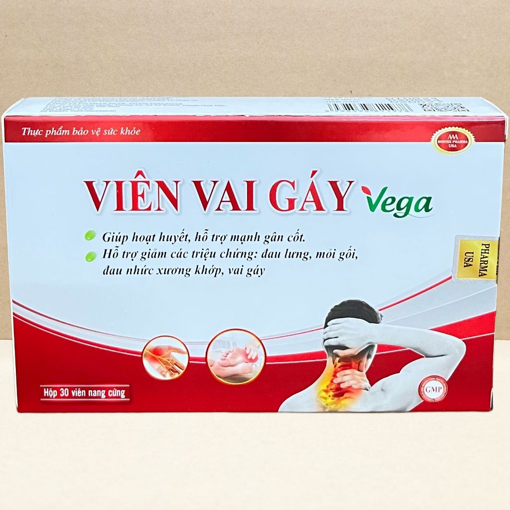 Viên Vai Gáy Vega Vỉ 30 Viên - Rostex - Vinaphar - Vitamin Chữa Lành