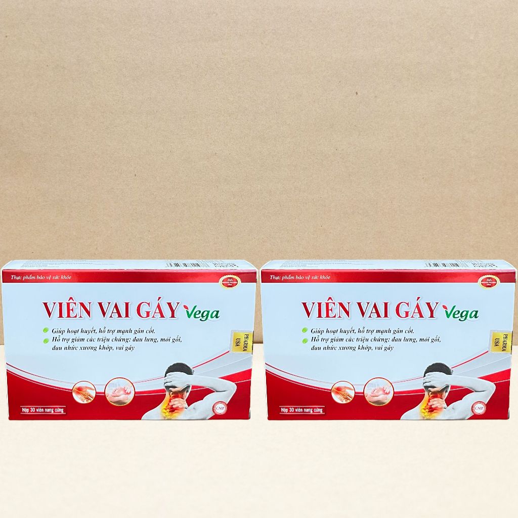 Combo 2 Hộp Viên Vai Gáy Vega Vỉ 30 Viên - Rostex - Vinaphar - Vitamin Chữa Lành