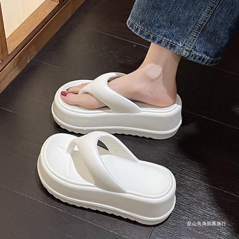 Dép Kẹp Nữ Đế Siêu Cao 5cm Siêu Dễ Thương Dày Dặn Đúc Nguyên Khối Chất Liệu Nhựa Eva Dáng Thời Trang