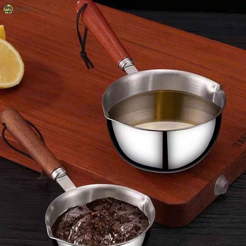 Nồi dầu mini inox nấu sữa, nấu bơ dùng hâm nóng cháo.. tiện lợi