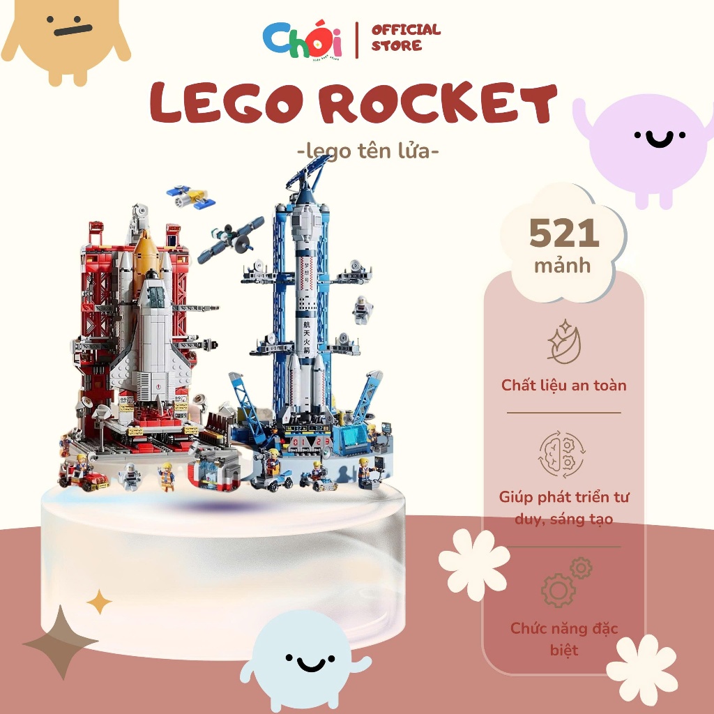 [HOT HIT] Bộ Đồ Chơi Mô Hình Lắp Ráp Bệ Phóng Rocket Tên Lửa, Tàu Không ...