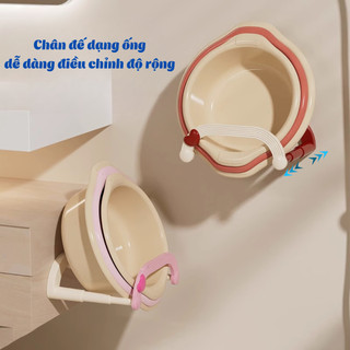 Giá treo chậu rửa treo tường ECO, Giá để đồ đa năng hút chân không dùng phòng tắm,điều chỉnh độ rộng