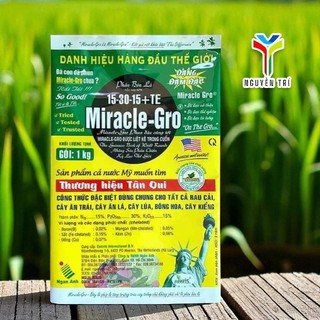 Phân Bón Lá Miracle-Gro (15-30-15+TE) Gói 1kg - Phân Bón Mỹ Cao Cấp, Kích Rễ, Ra Hoa, Đậu Trái