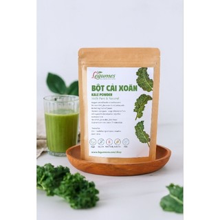 Bột Cải Xoăn, Kale Hữu Cơ Sấy Lạnh Nguyên Chất Đẹp Da, Giảm Cân, Detox, Tốt Cho Sức Khoẻ 100g