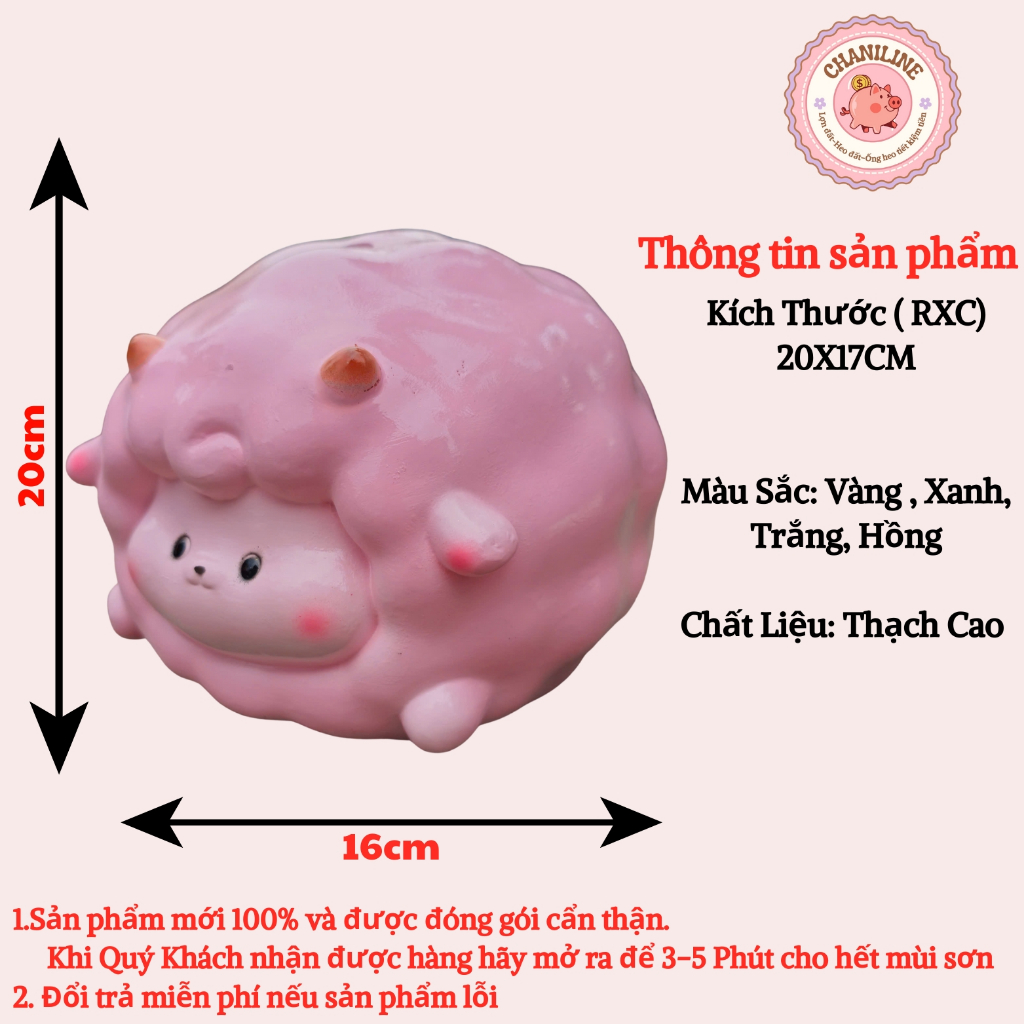 Heo Đất Lợn Đất Heo Cừu mây đáng yêu cute Ống heo tiết kiệm tiền,trang trí,quà tặng