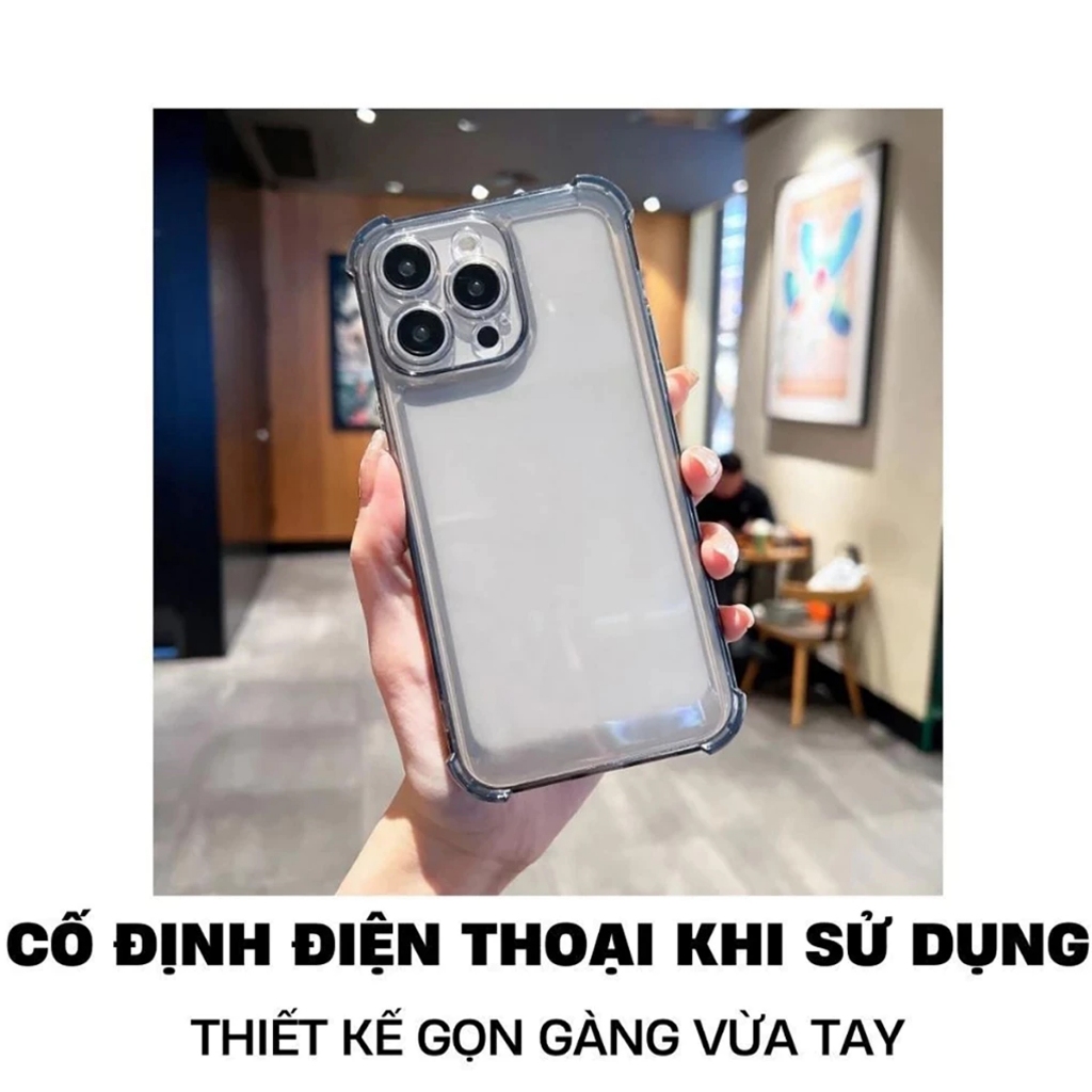 Ốp Trong Suốt Chống Sốc Bảo Vệ Bốn Góc Chống Sốc, Ốp Silicon Trong Suốt Hạn Chế Ố Vàng