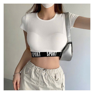 Áo croptop chất thun co giãn hàng new đầy đủ tem mác