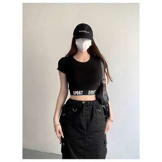 Áo croptop chất thun co giãn hàng new đầy đủ tem mác