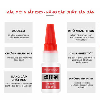 Keo Dán Đa Năng Siêu Dính Mọi Chất Liệu Cực Mạnh - Dán Gỗ Thuỷ Tinh Kim Loại Sắt Gốm Sứ Nhựa Vải - Mẫu Mới 2025