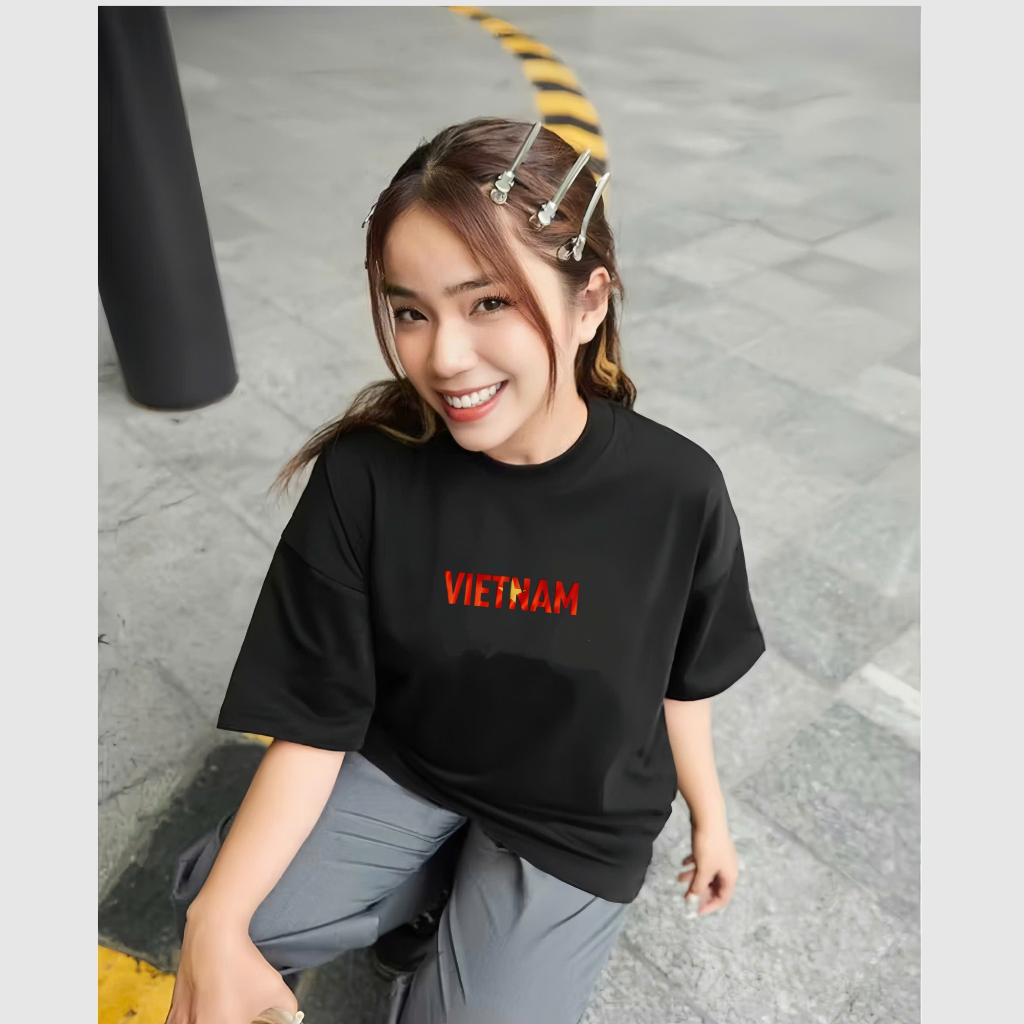 [ÁO THUN ĐỘC LẬP] Áo Thun Unisex In Chữ Việt Nam Kỷ Niệm Quốc Khánh Hình In Sắc Nét, Chất Liệu Cotton 100% 250 GSM