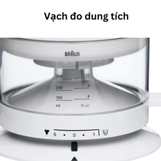 Máy ép vắt cam Braun CJ3000 - Công suất 20W - Dung tích 350ml - Bảo hành 24 tháng.