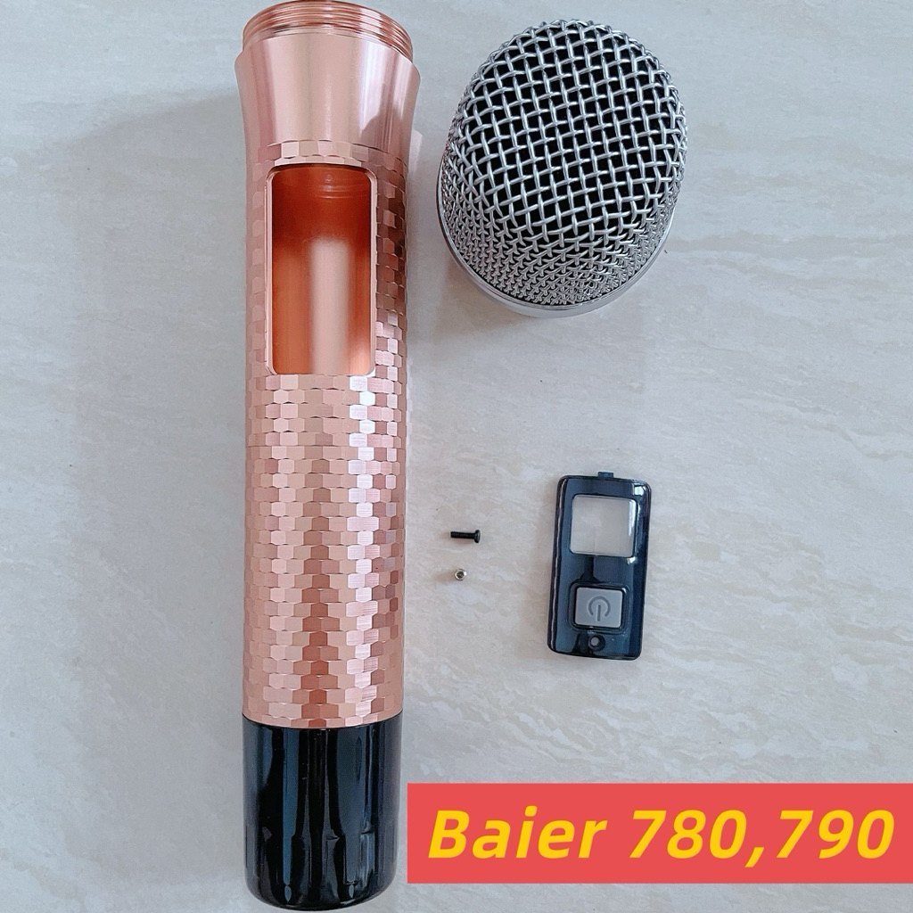 [Thanh lý ]Vỏ micro Baiervires 780,790. Tay da cá vàng ánh kim ...