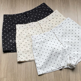 TINI CHẤM BI | Quần short cạp trễ chấm bi chất liệu KATE SILK | Bymintt