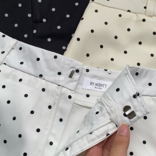 TINI CHẤM BI | Quần short cạp trễ chấm bi chất liệu KATE SILK | Bymintt