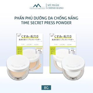 Phấn phủ trang điểm dưỡng da và chống nắng Time Secret Press Powder 8G