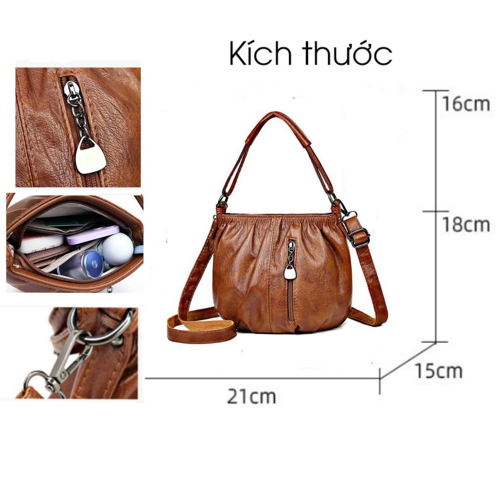 Túi Xách Nữ Da Mềm Cao Cấp Phong Cách Hàn Quốc Sang Trọng Tiện Lợi TX02