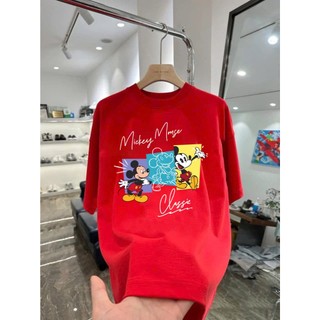 Áo thun hoạt hình Mickey Classic MK22 unisex nam nữ form rộng 100% cotton