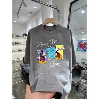 Áo thun hoạt hình Mickey Classic MK22 unisex nam nữ form rộng 100% cotton