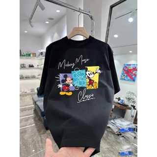 Áo thun hoạt hình Mickey Classic MK22 unisex nam nữ form rộng 100% cotton