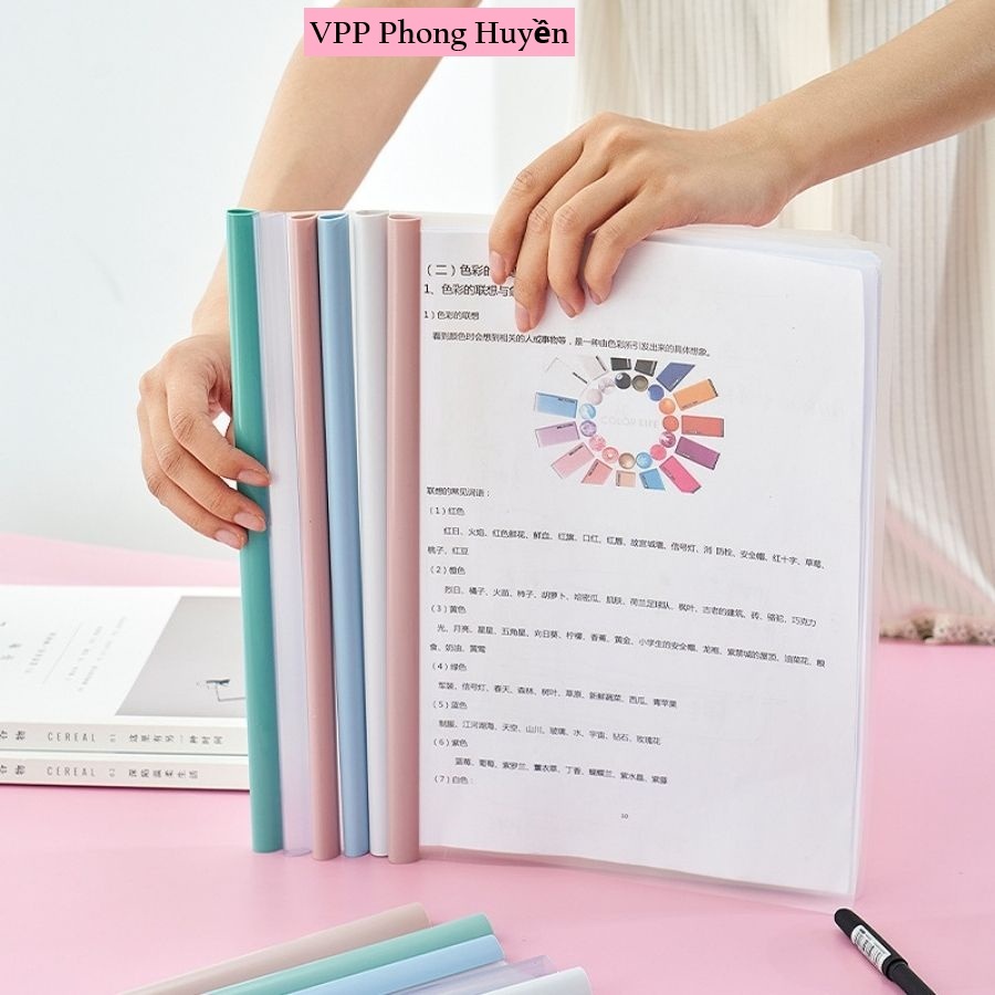 Kẹp tài liệu rút gáy, kẹp hồ sơ, đựng file A4 nhiều màu dùng cho học ...