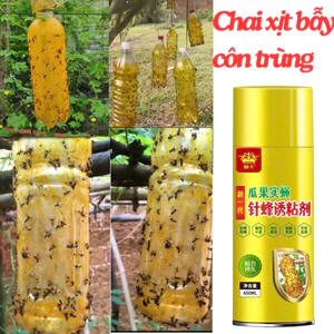 Chai Keo Xịt Ruồi Vàng Đục Bông, Đục Trái 260ml Hương Thơm Dẫn Dụ, Không Bị Rửa Trôi, An Toàn, Hiệu Quả