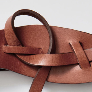 Belt Eden Knot -W75 J01.Thắt lưng Nữ, Thắt lưng chân váy bản nhỏ da thật
