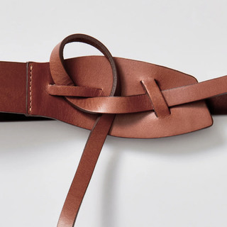 Belt Eden Knot -W75 J01.Thắt lưng Nữ, Thắt lưng chân váy bản nhỏ da thật